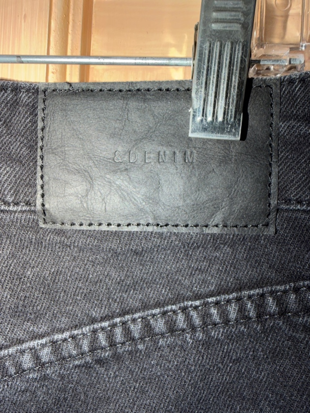 Classic Black Frayed Denim Jean Shorts for Women - Picture 3 of 7